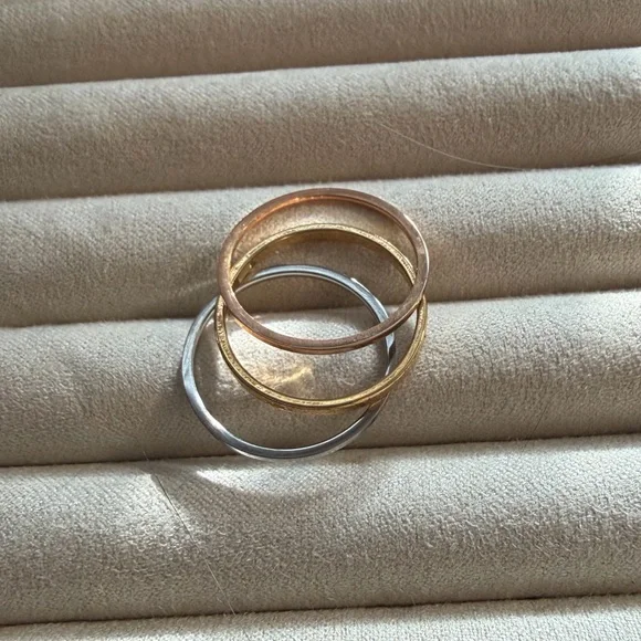Metallic Thin Rings for single or stacking - Picture 4 of 7